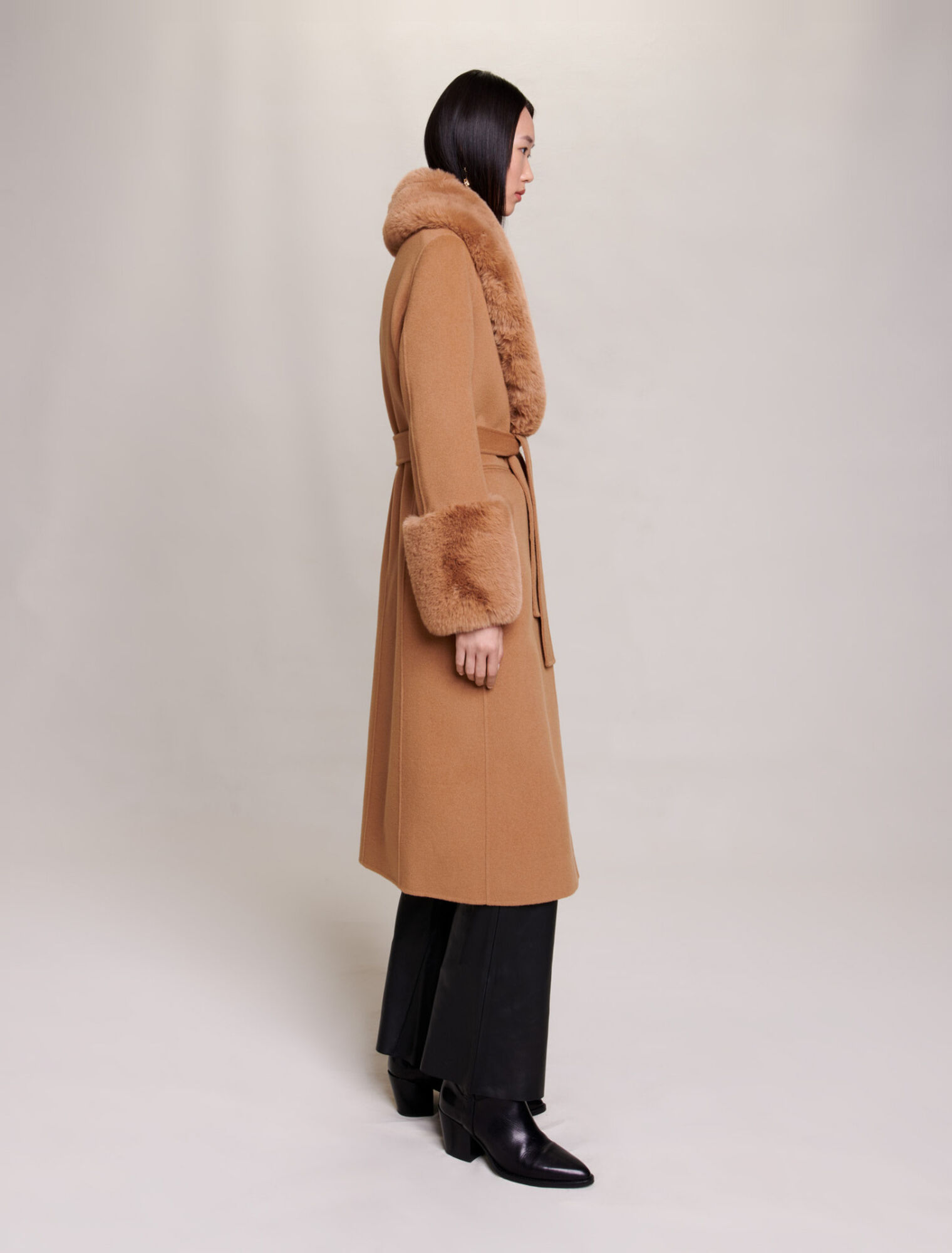 Cappotto lungo in lana
