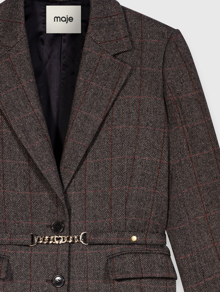Giacca da tailleur con cintura
