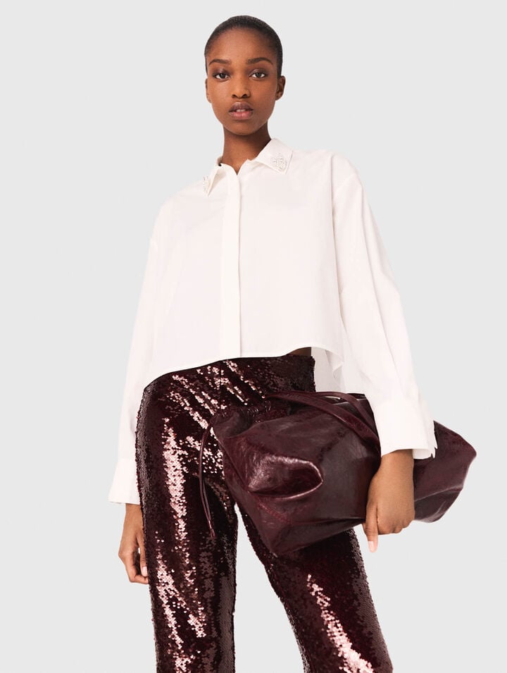 Borsa Miss M tote bag craquelé