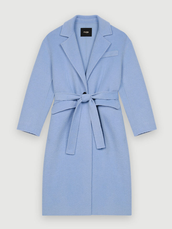 Cappotto doppiopetto blu