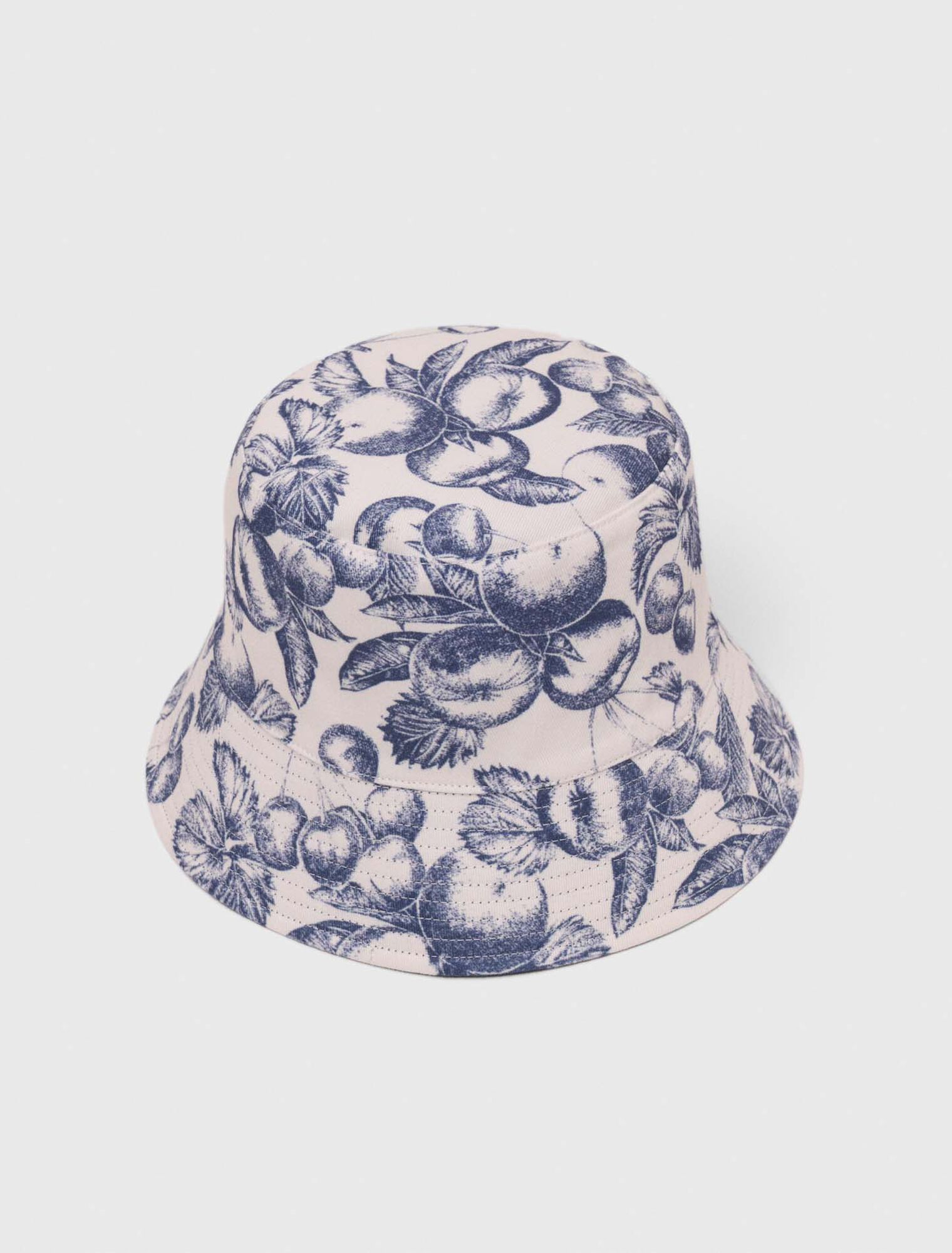 Cappello reversibile stampa frutta