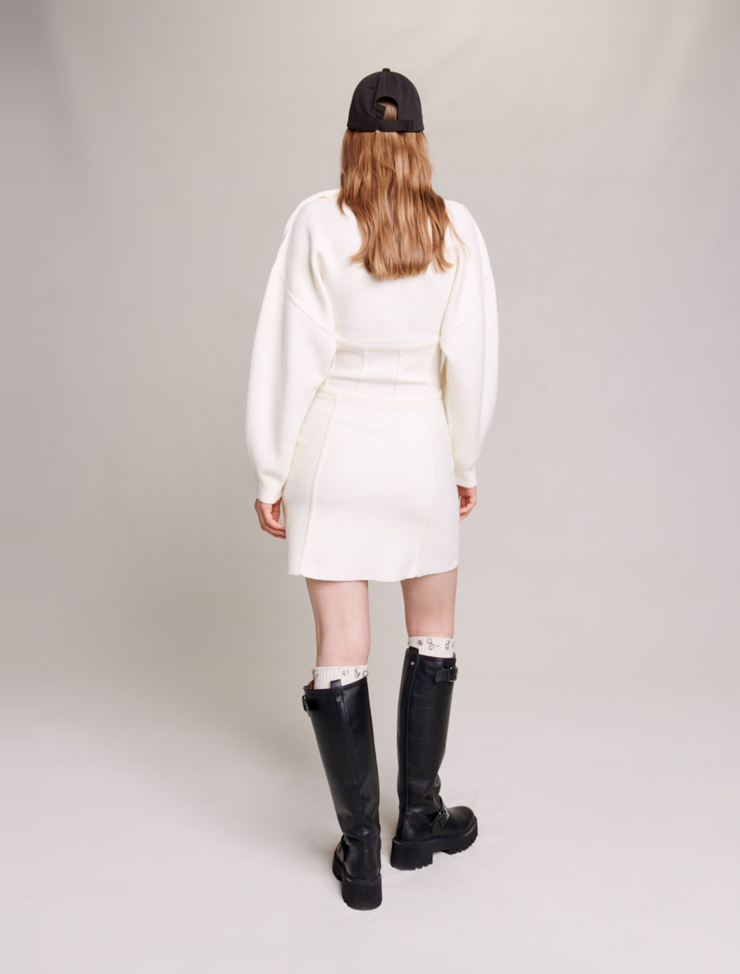 Abito in maglia effetto corsetto