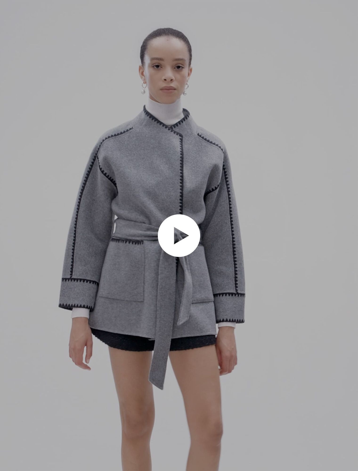 Cappotto corto double face