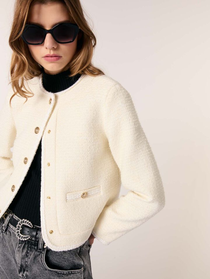 Giacca corta in tweed
