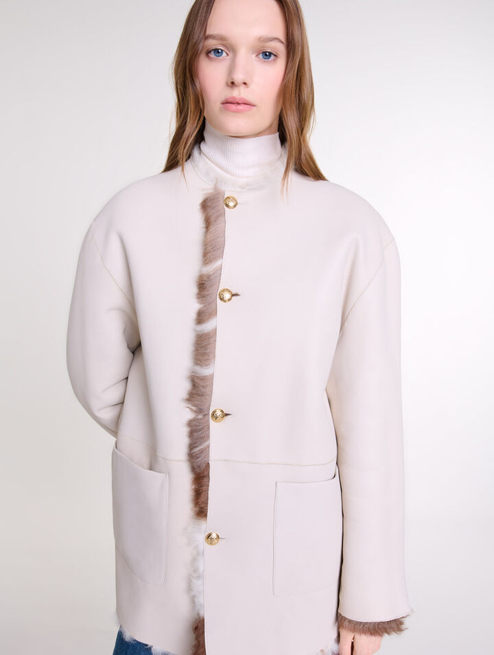 Shearling reversibile