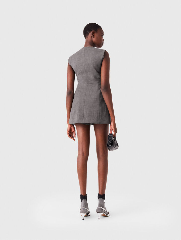 Tuta tailleur bottoni gioiello