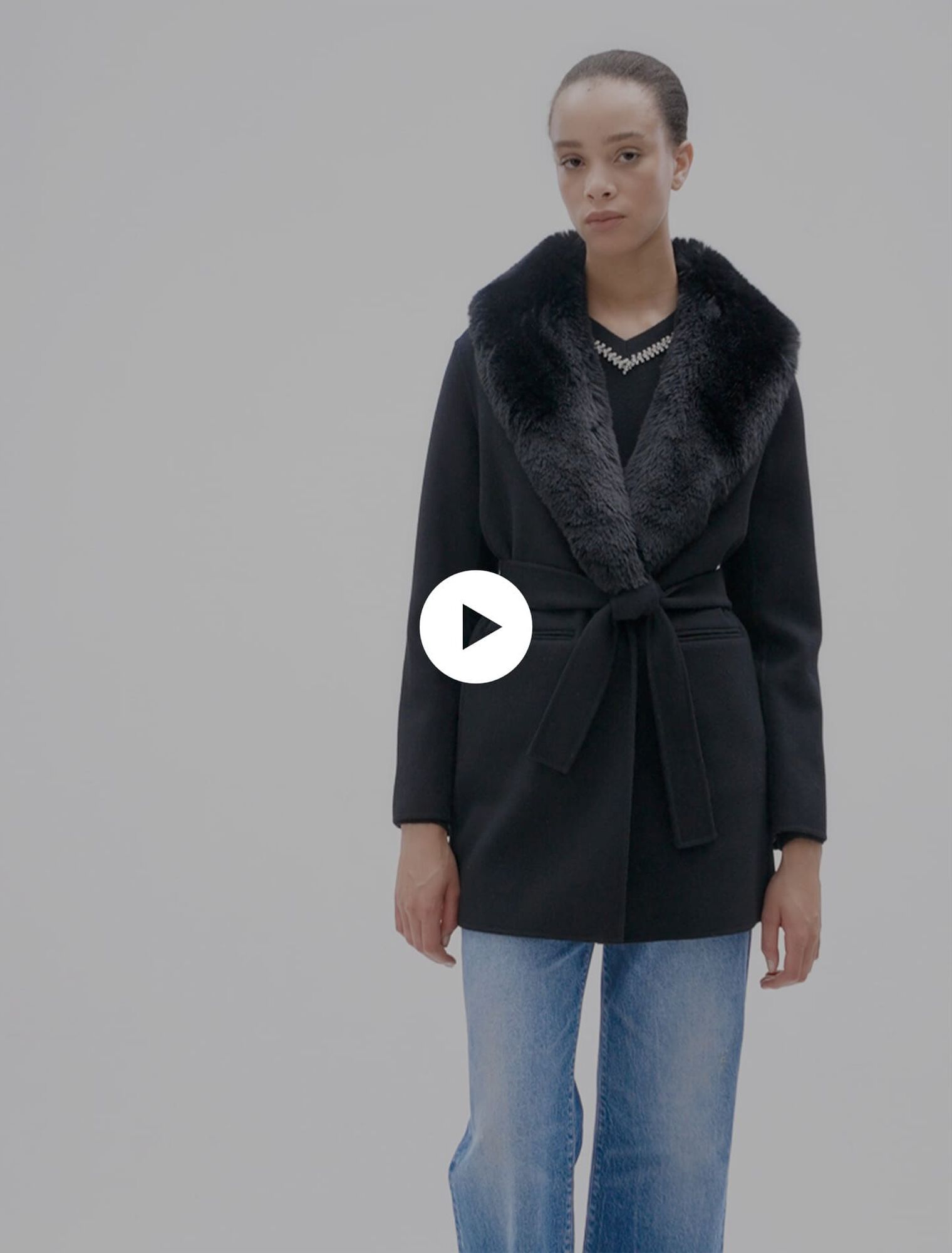 Cappotto double face medio lungo