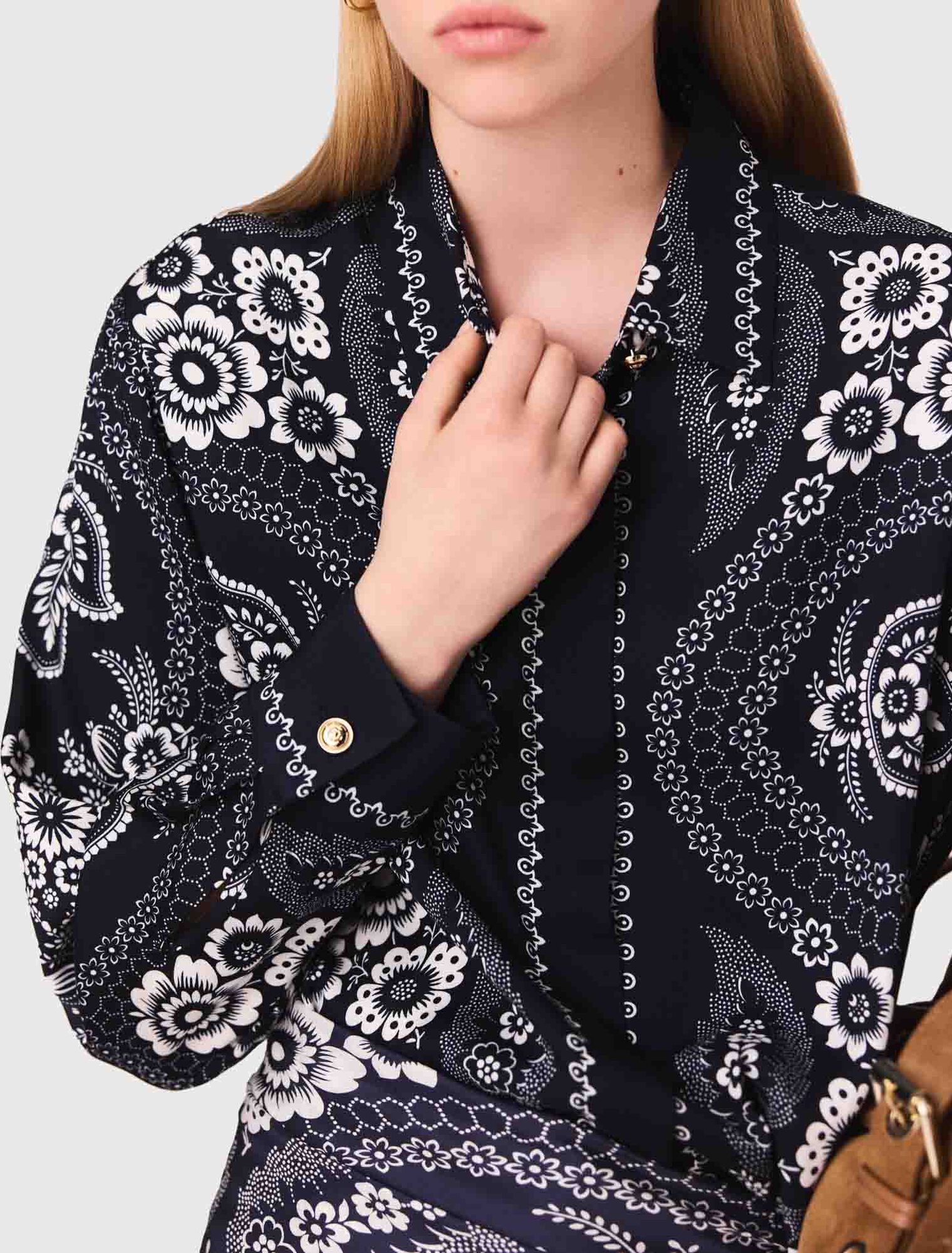 Camicia fluida con stampa
