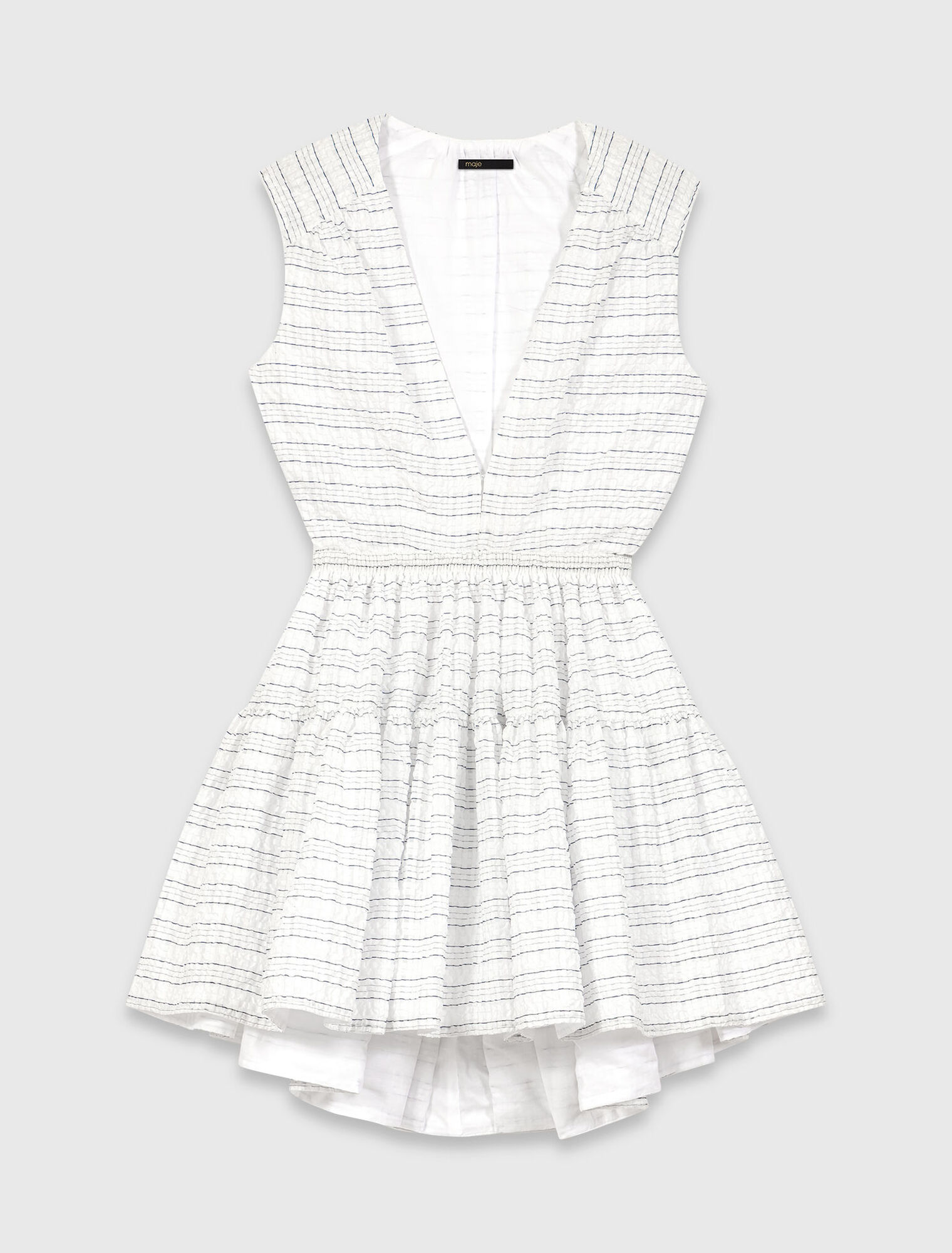 Abito corto svasato schiena aperta