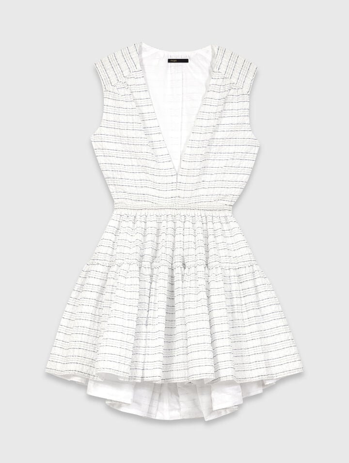 Abito corto svasato schiena aperta