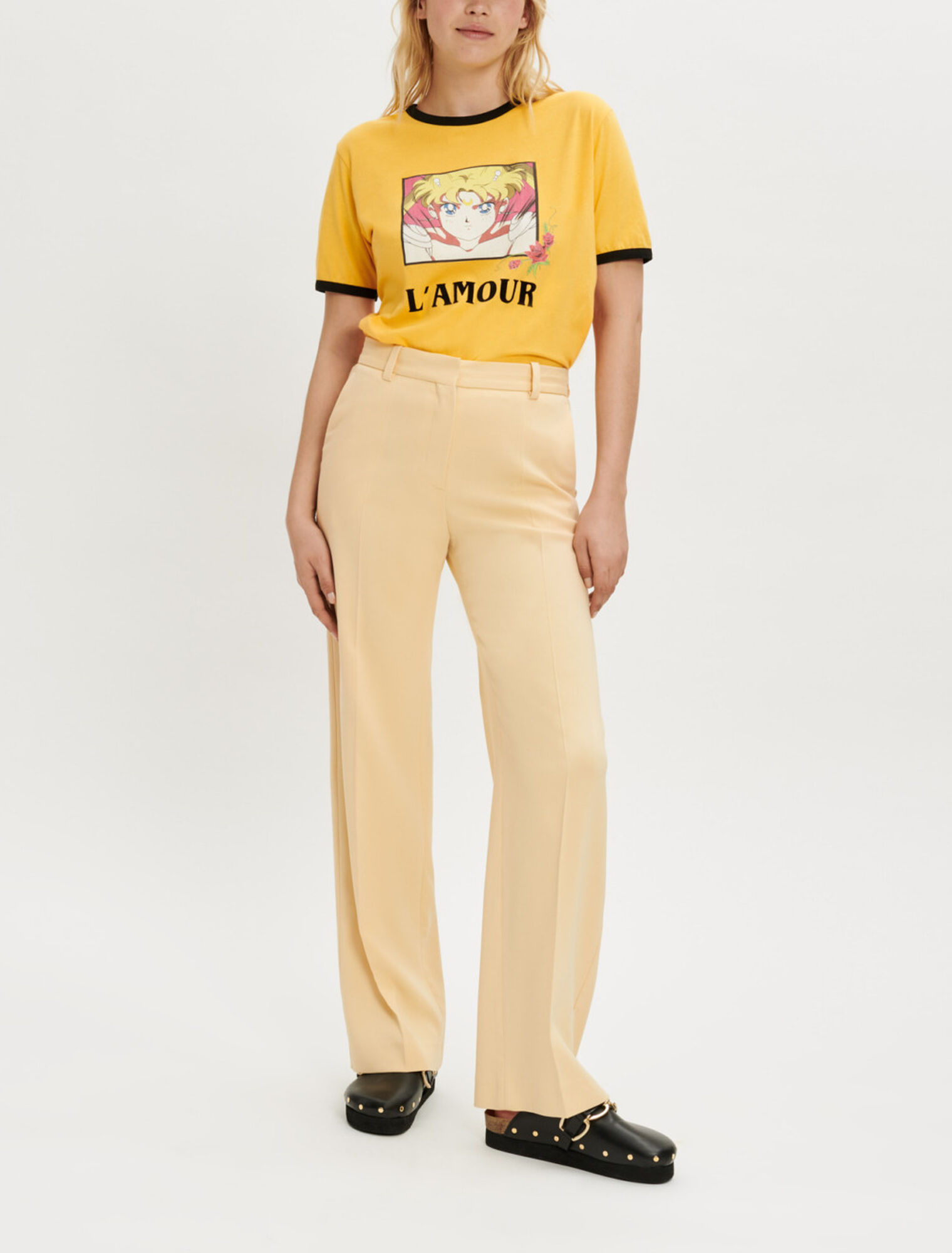 Pantaloni sartoriali a gamba dritta
