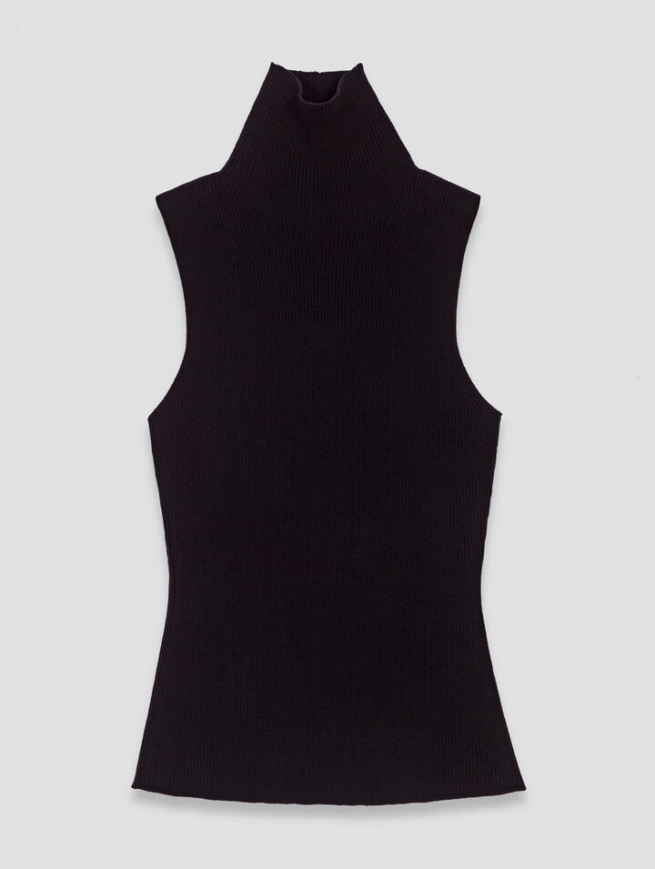 Top in maglia senza maniche