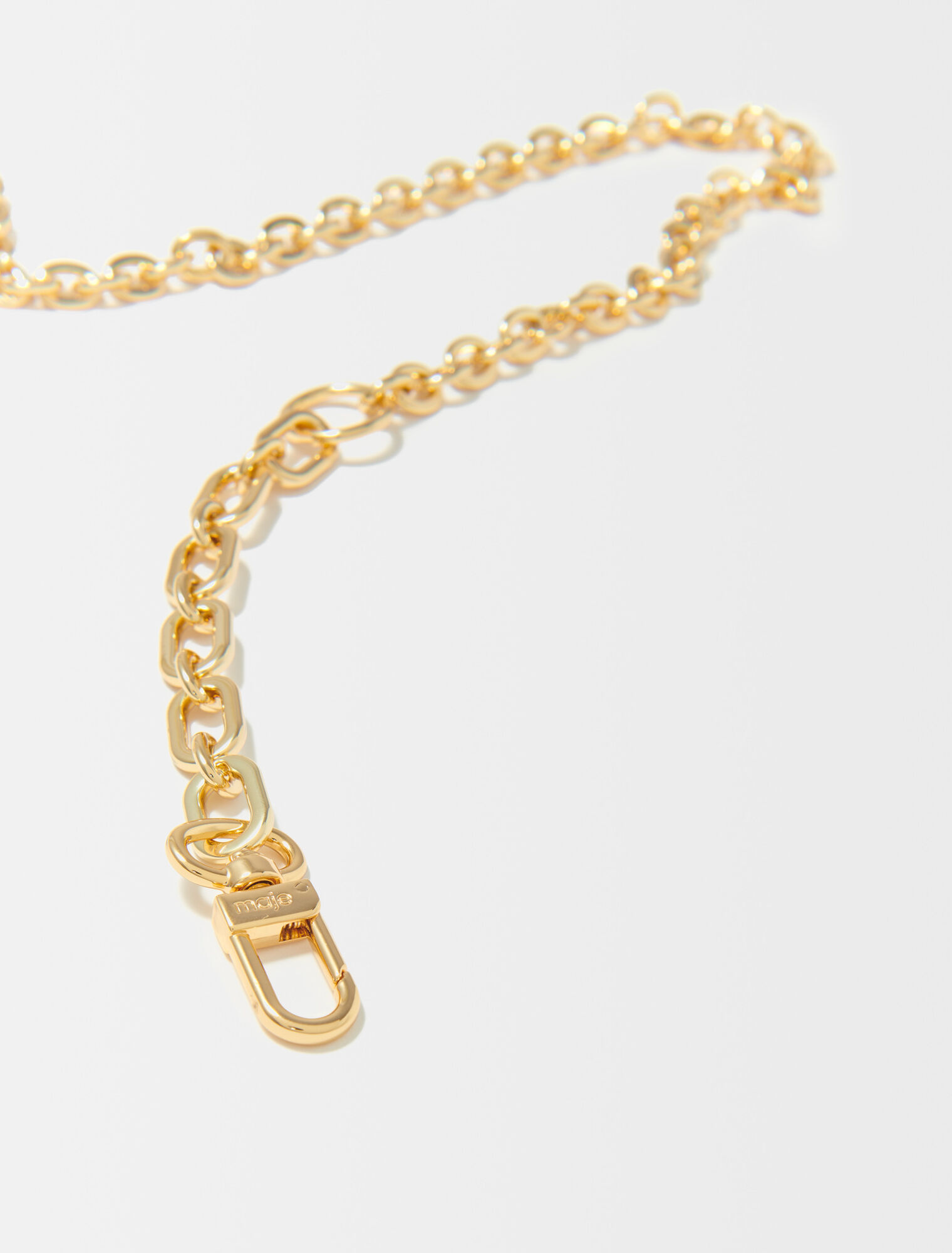 Cintura a catena con logo Clover