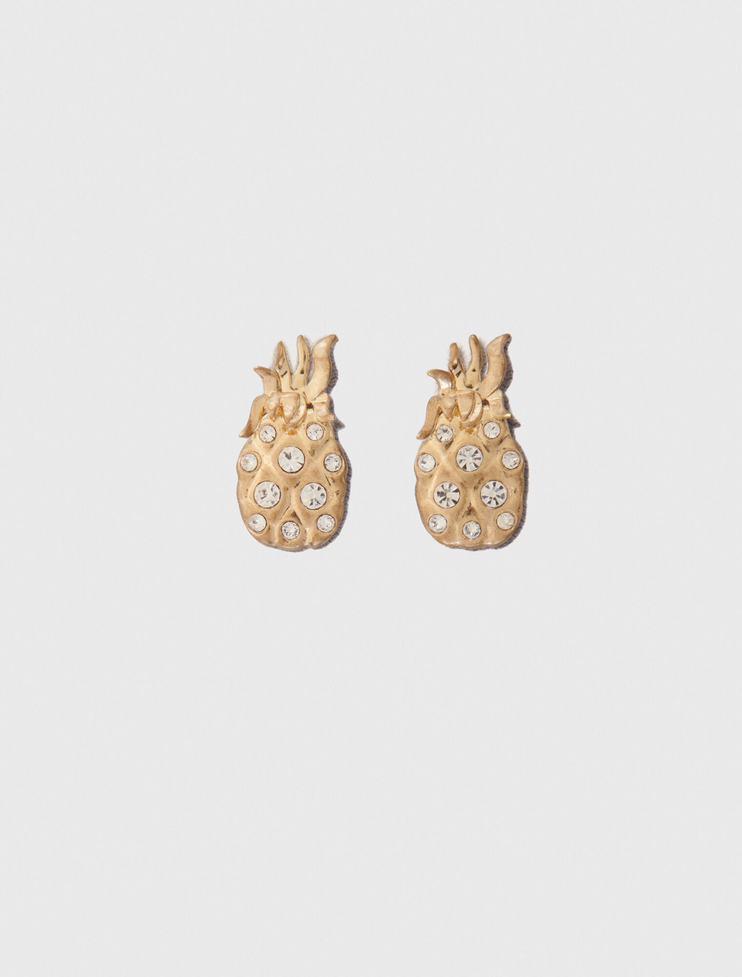 Orecchini con ananas glitterati