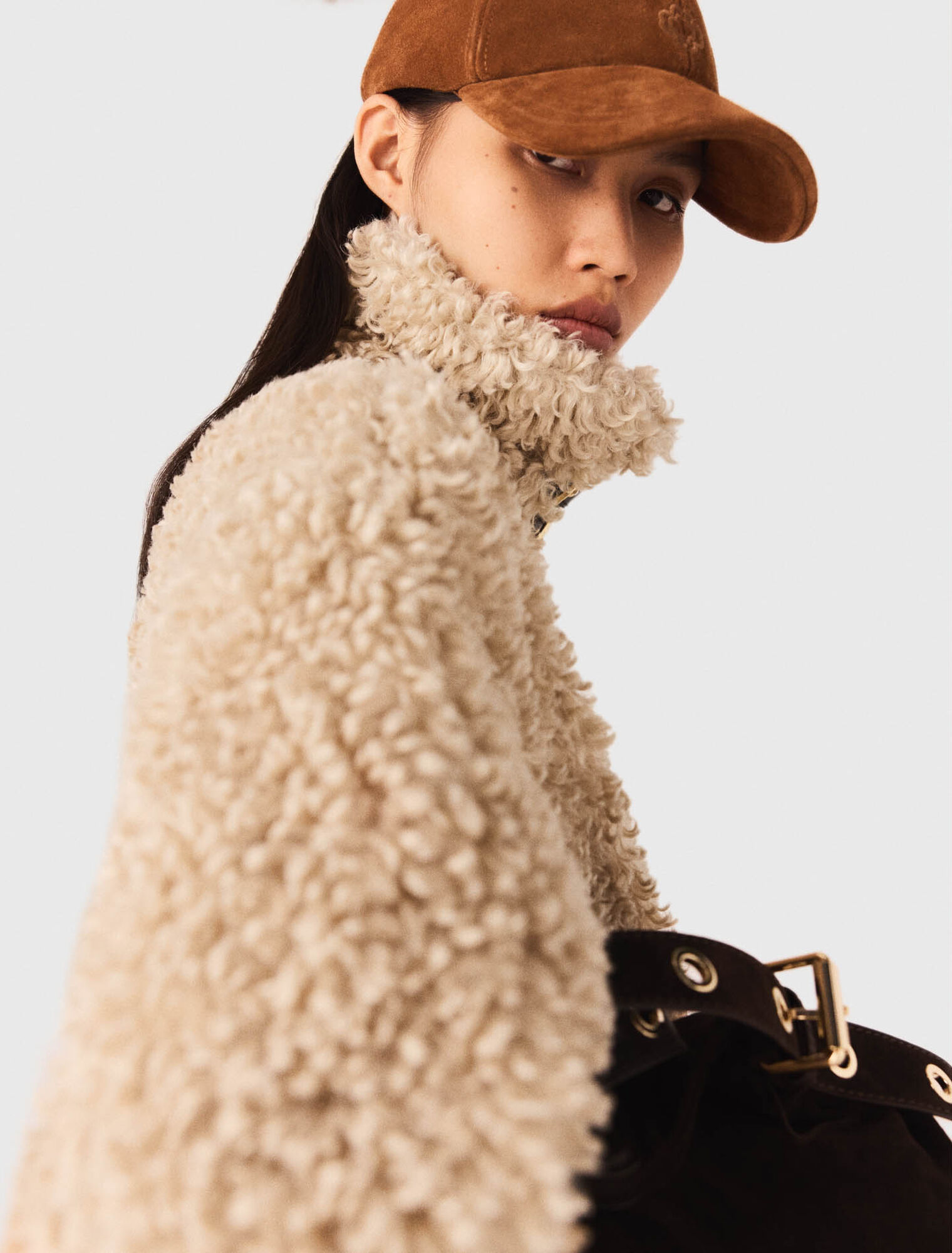 Cappellino in suede
