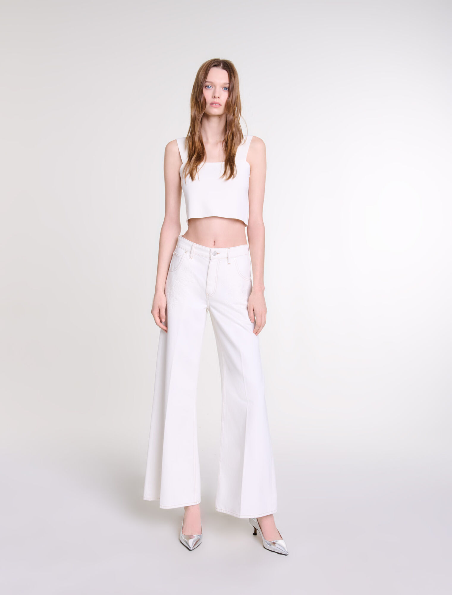 Crop top in maglia