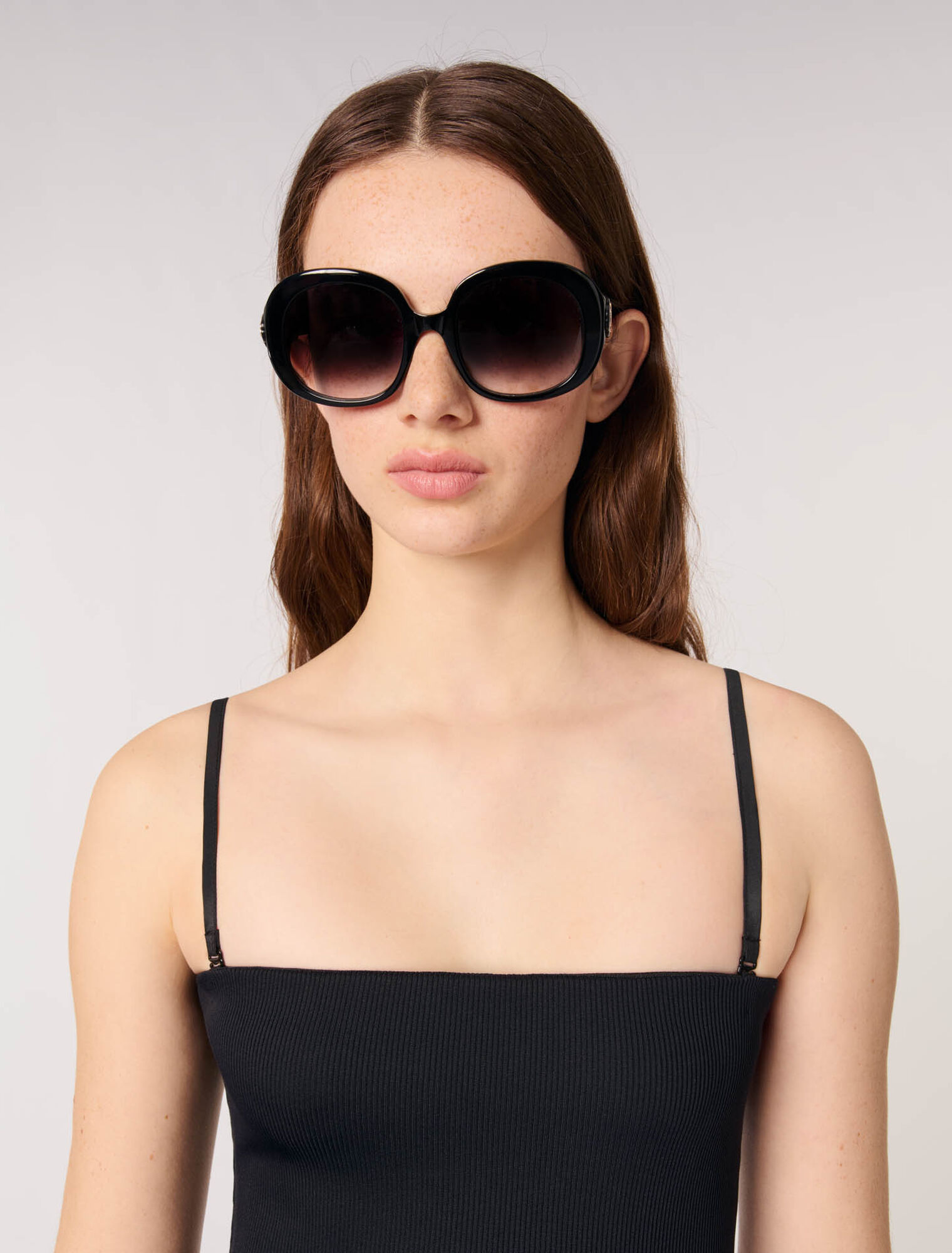 Abito bustier in maglia e taffetà