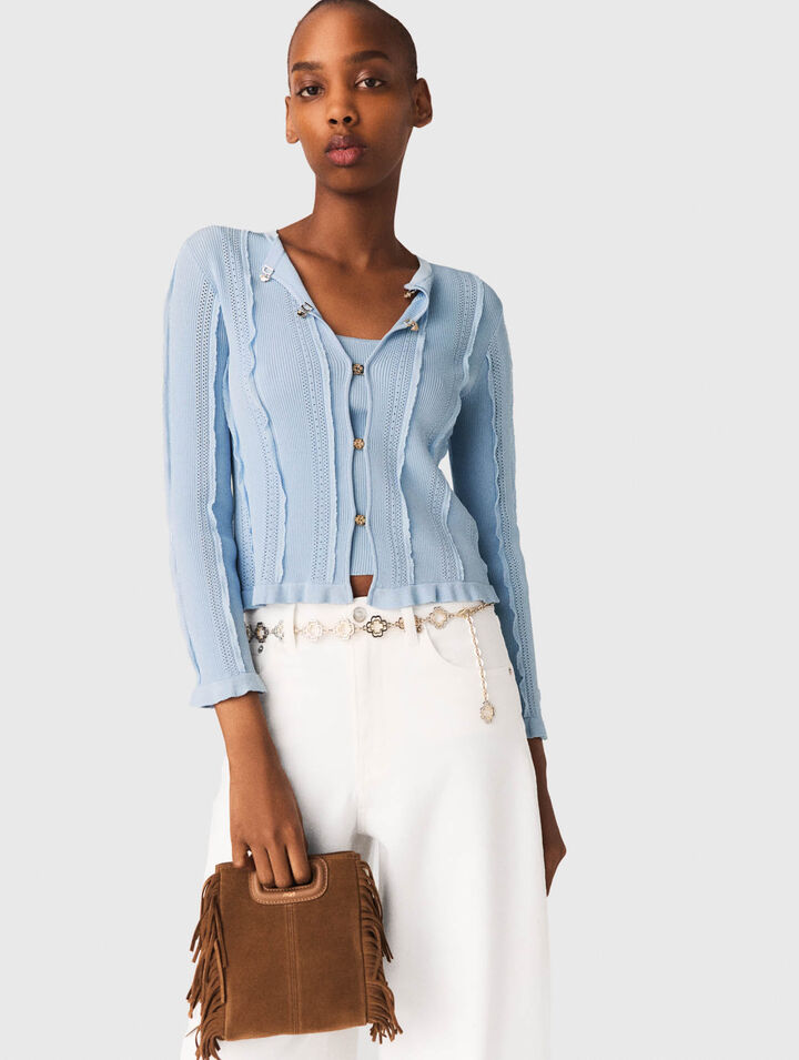 Borsa mini M in pelle scamosciata