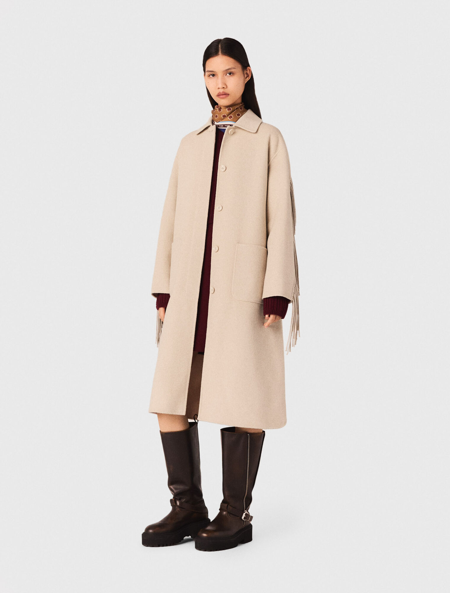 Cappotto lungo in lana