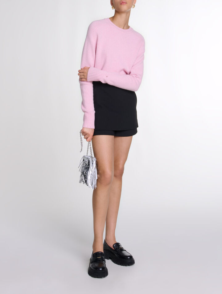 Shorts con gonna in cr&ecirc;pe