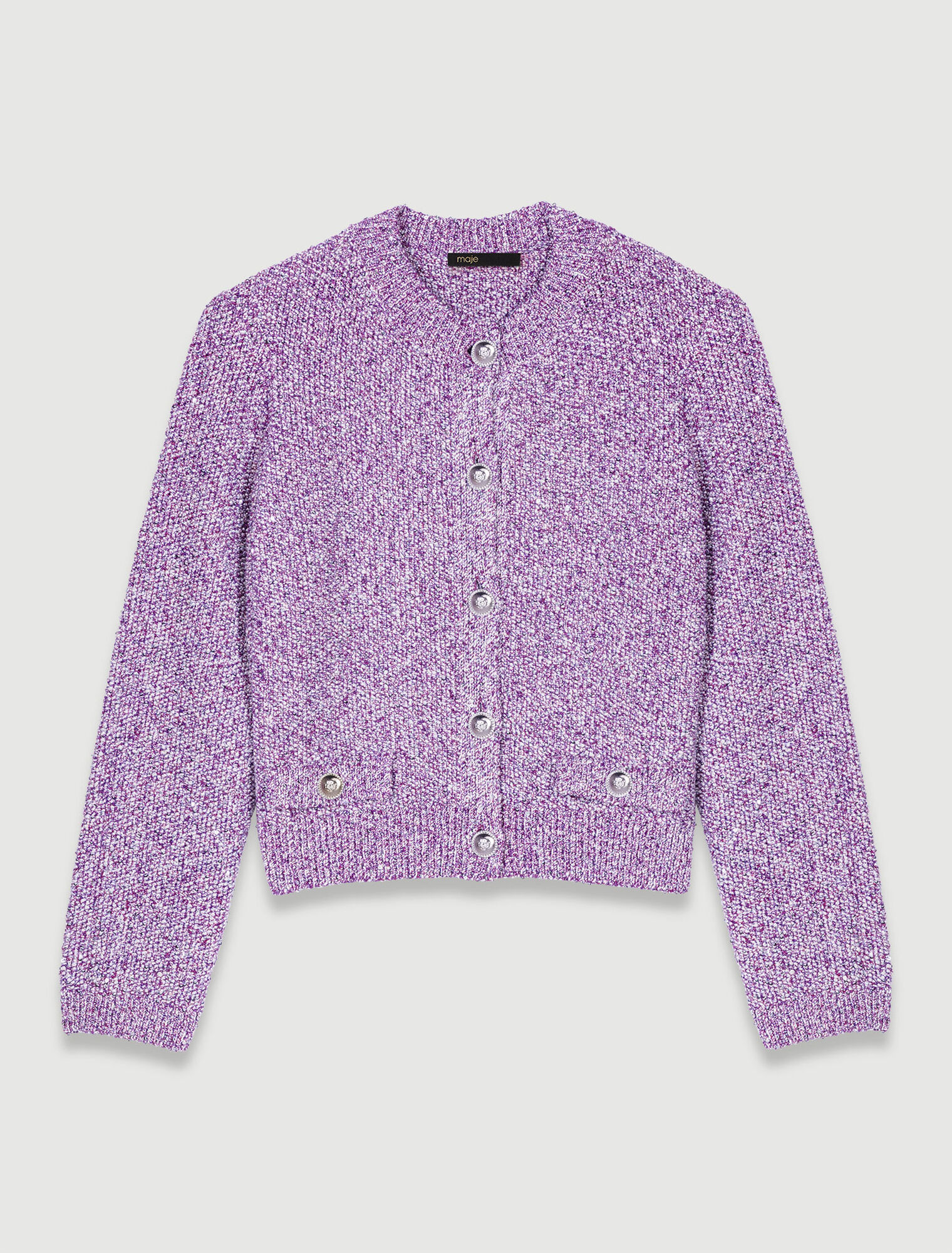 Cardigan in maglia con lustrini