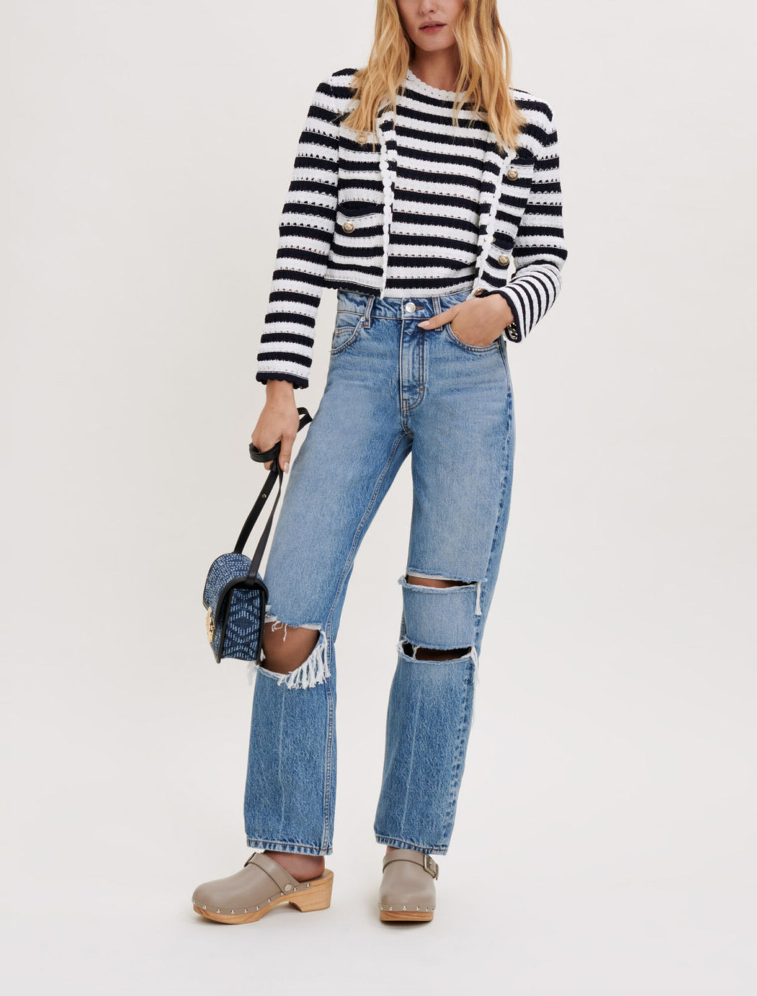 Jeans loose strappati