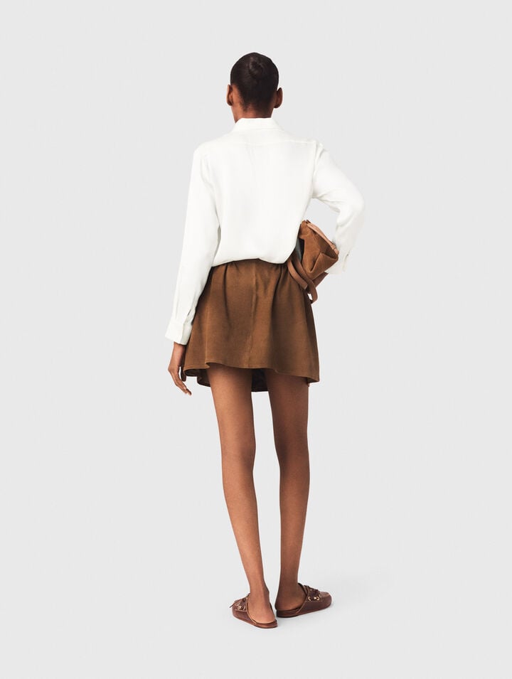 Camicia bianca in seta