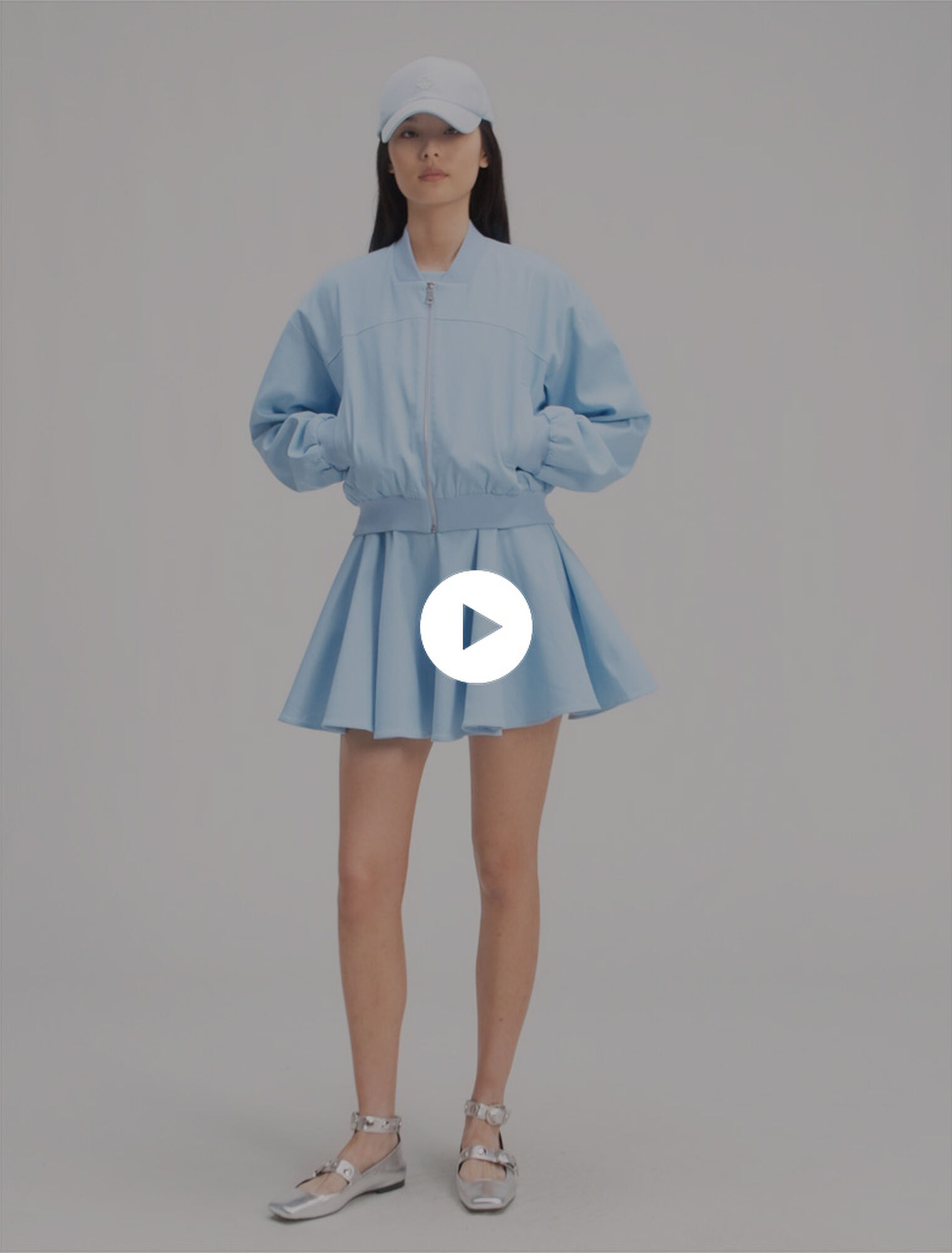 Giubbotto bomber corto in denim