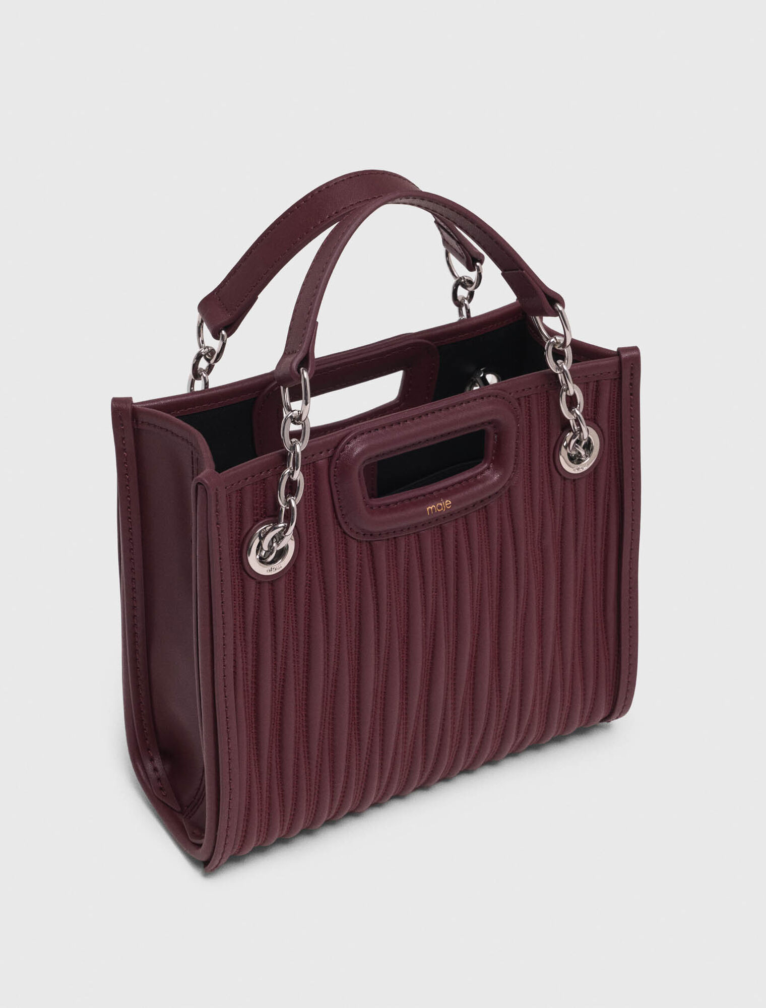Mini borsa tote in pelle trapuntata