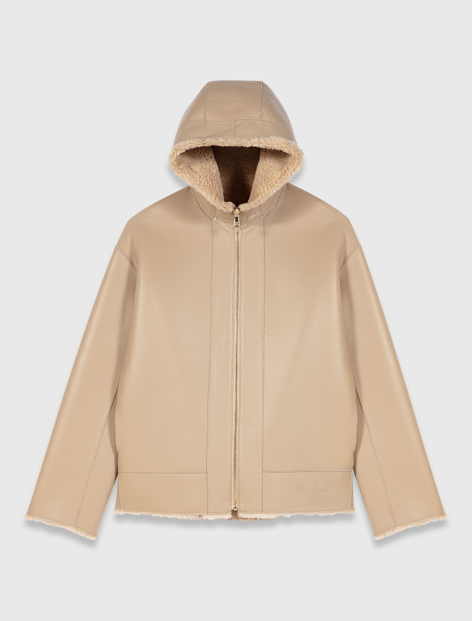 Cappotto reversibile con cappuccio