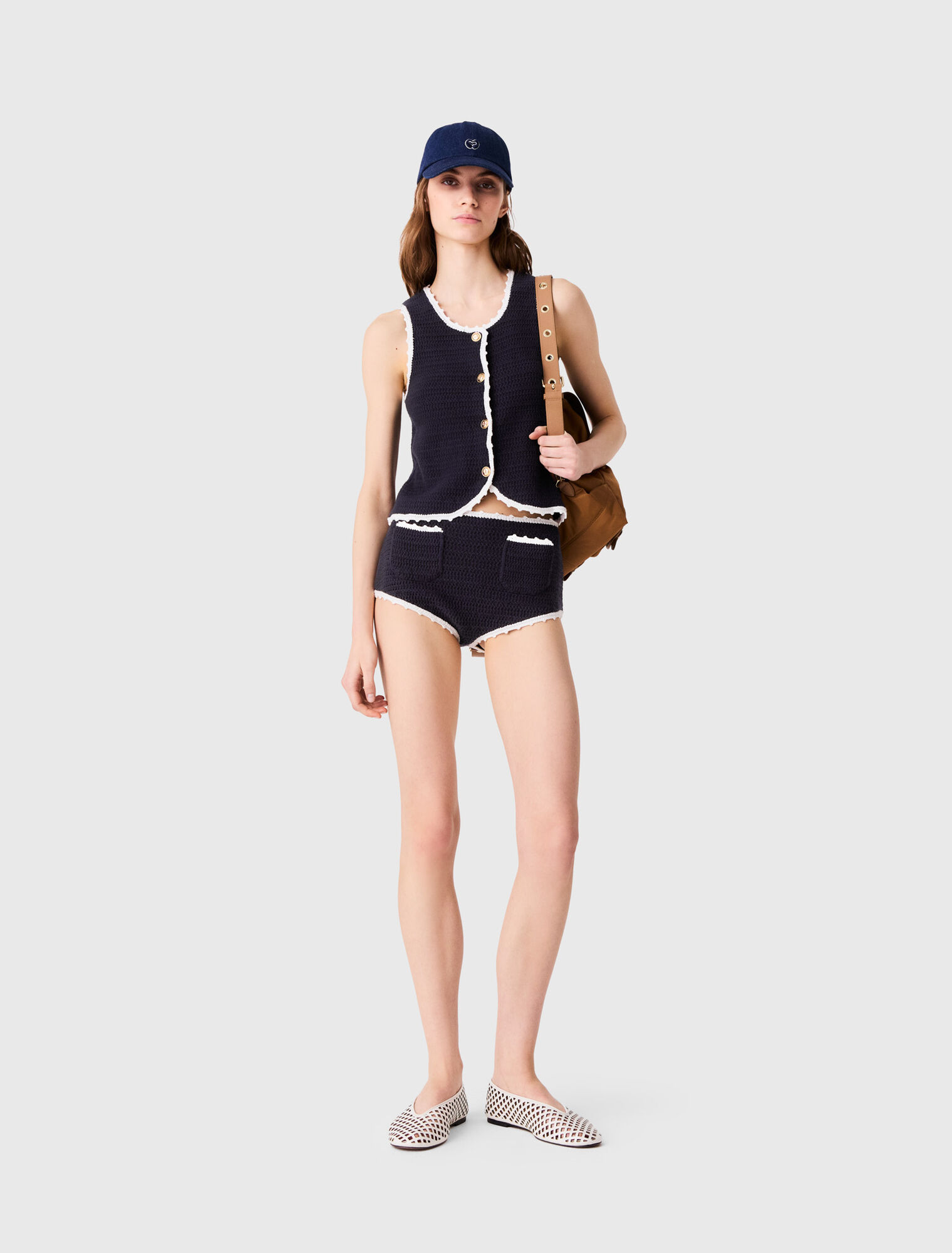 Culotte in maglia con crochet