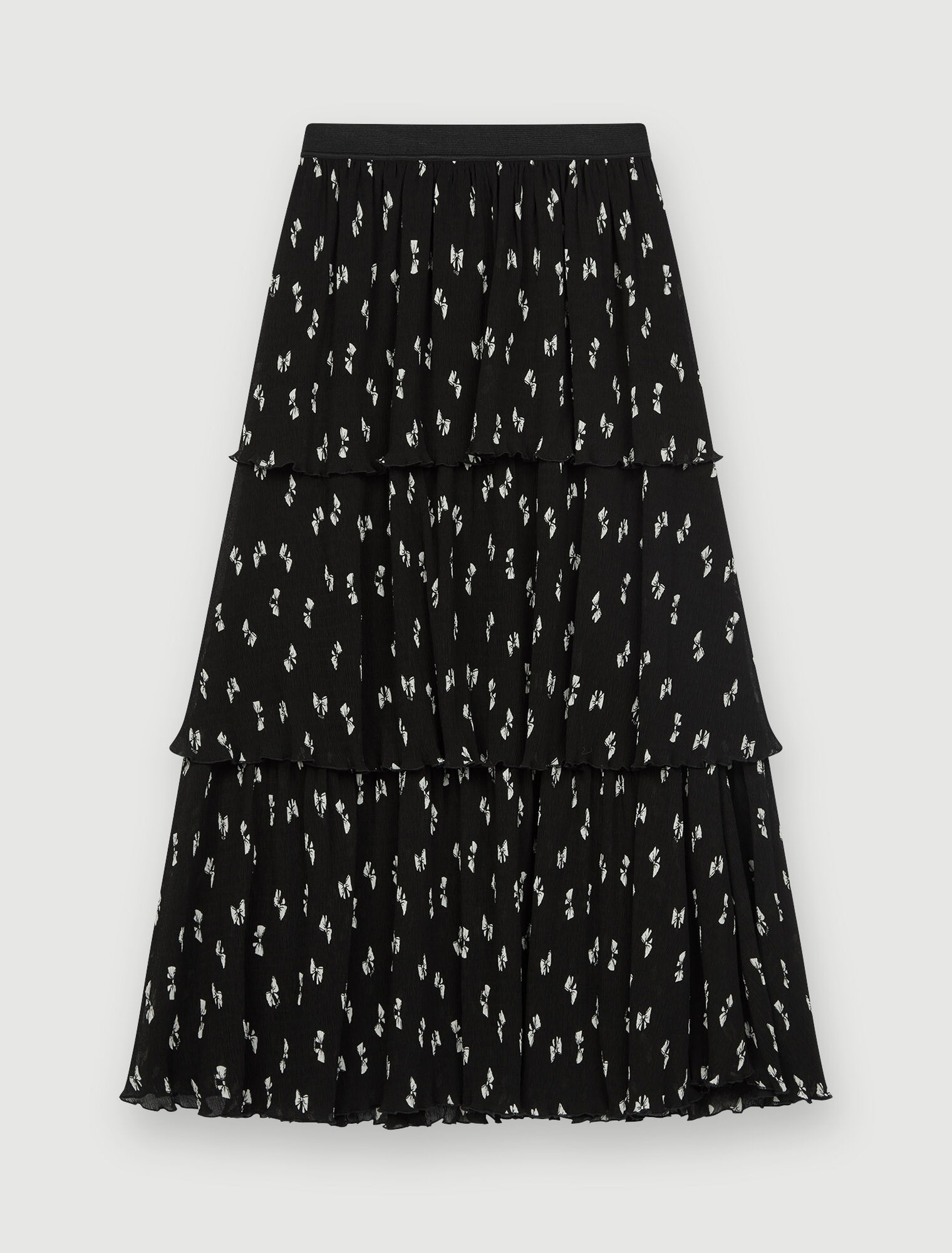 Sottoveste mini plissettata con stampa