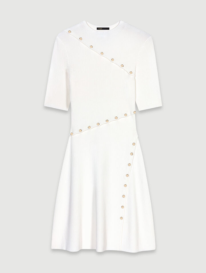 Abito corto in maglia