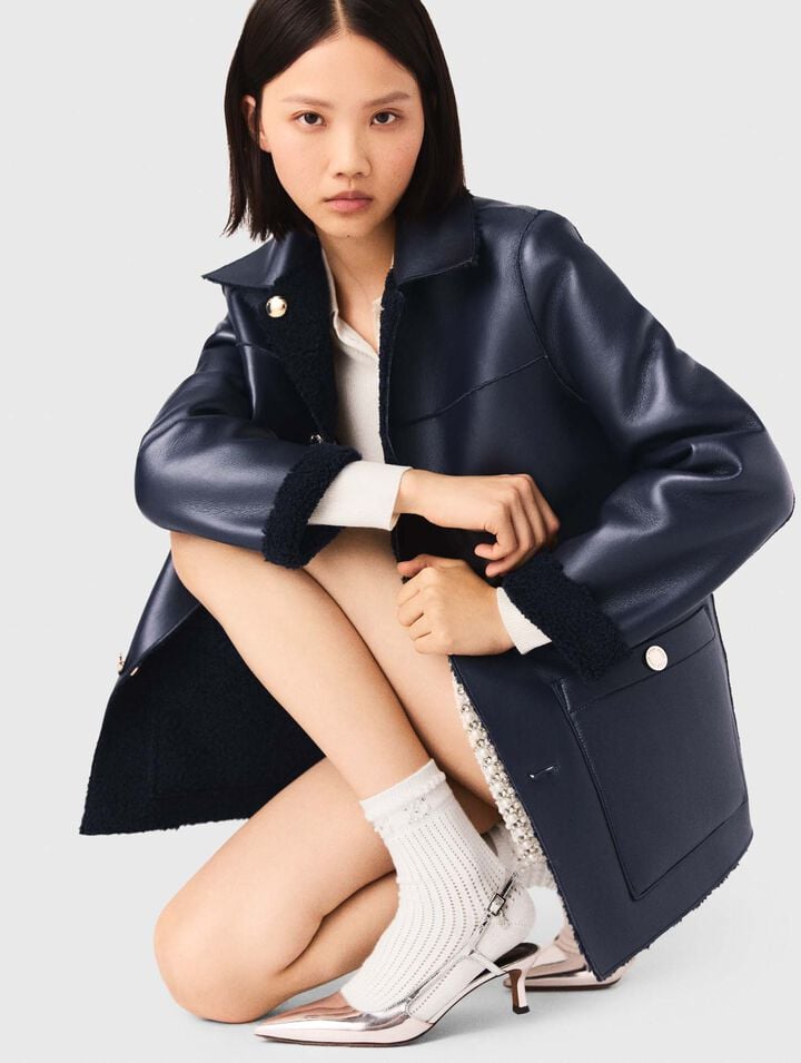 Eco shearling reversibile