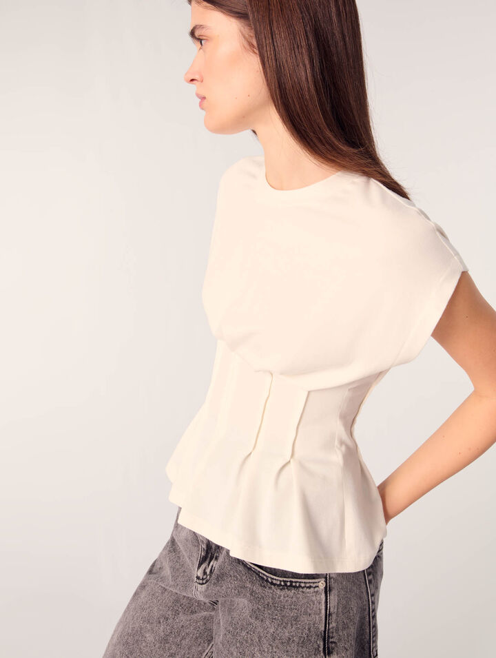 T-shirt con pinces