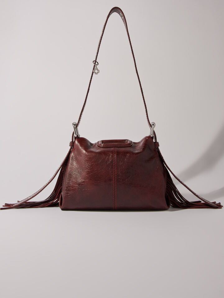 Mini-bag Miss M in pelle craquelé