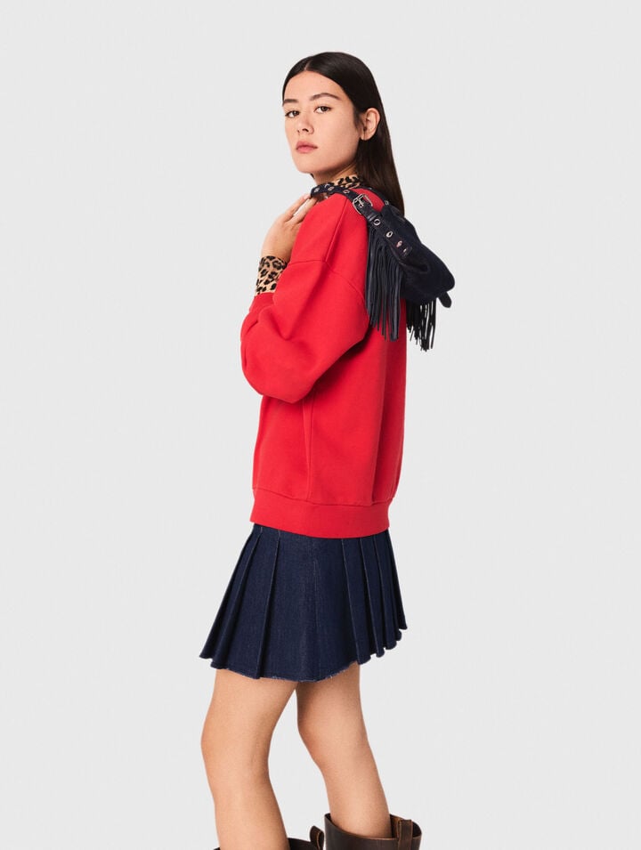 Felpa con scritta PARIS NY