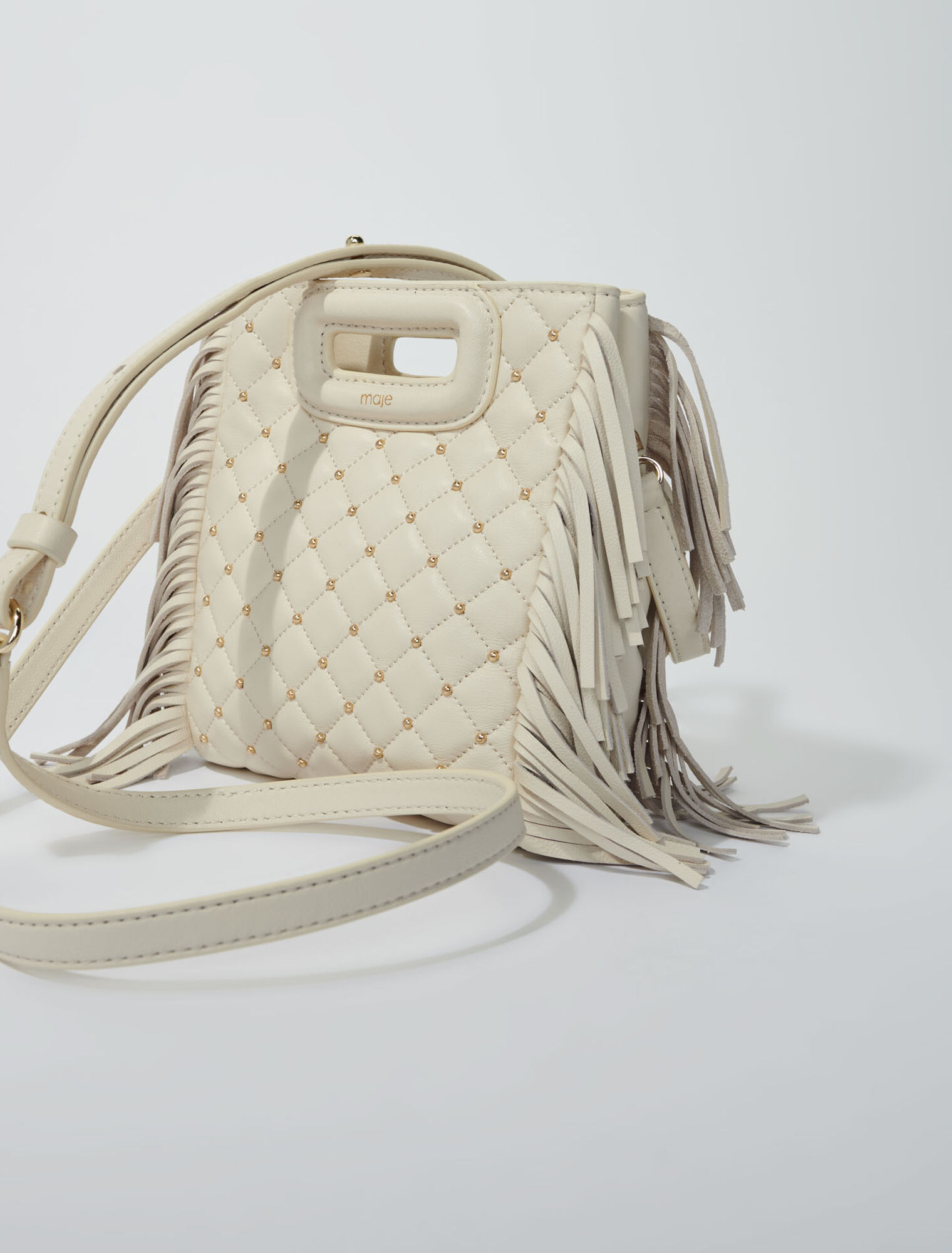 Mini bag M pelle trapuntata borchie