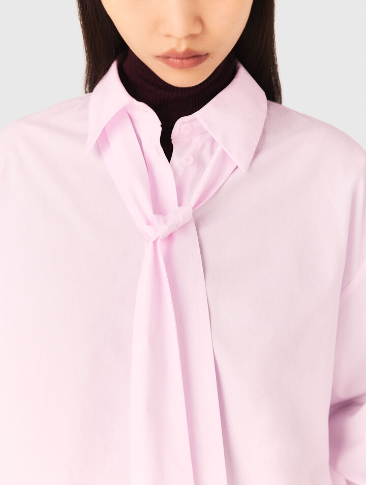 Camicia corta con lavallière