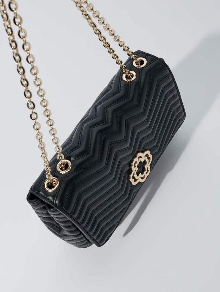 Borsa a catena in pelle