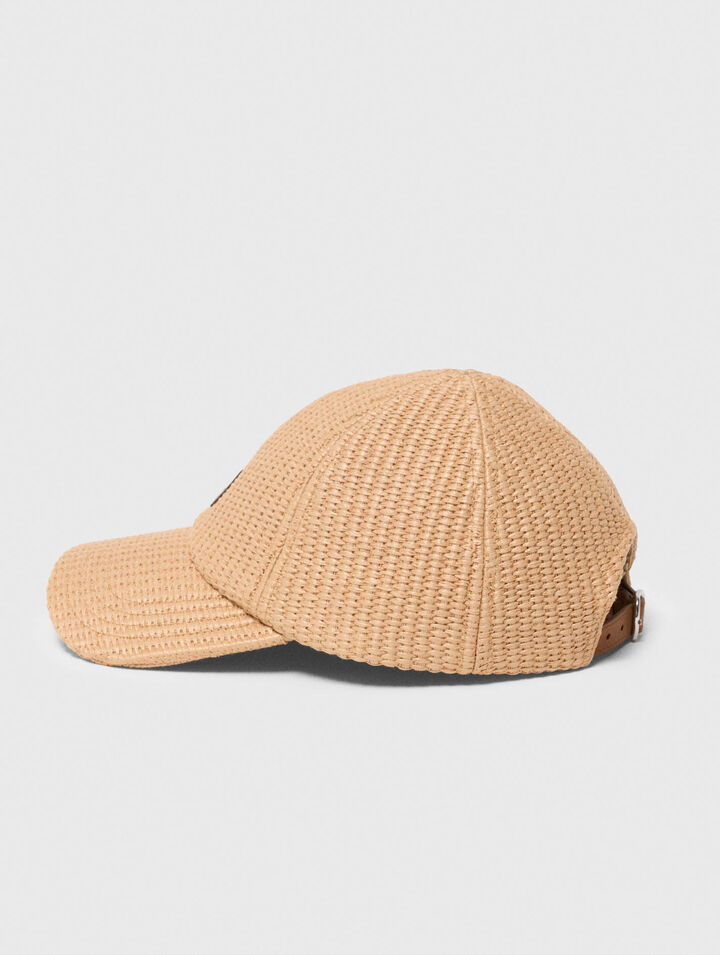 Cappello effetto materiale naturale