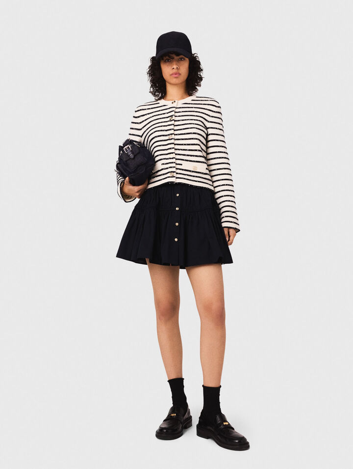 Cardigan in lana con bottoni