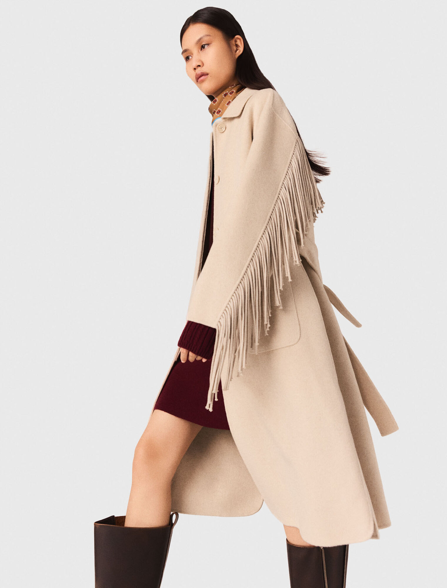 Cappotto lungo in lana