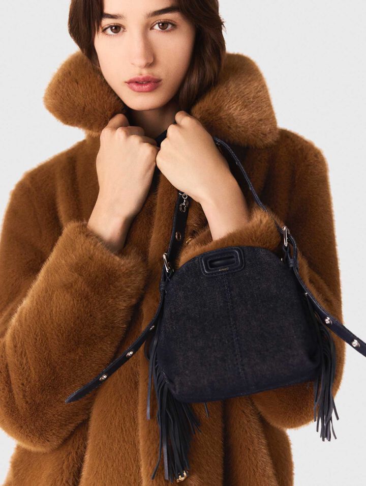 Cappotto midi in ecopelliccia