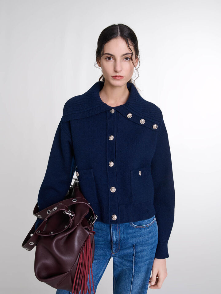 Cardigan in misto lana