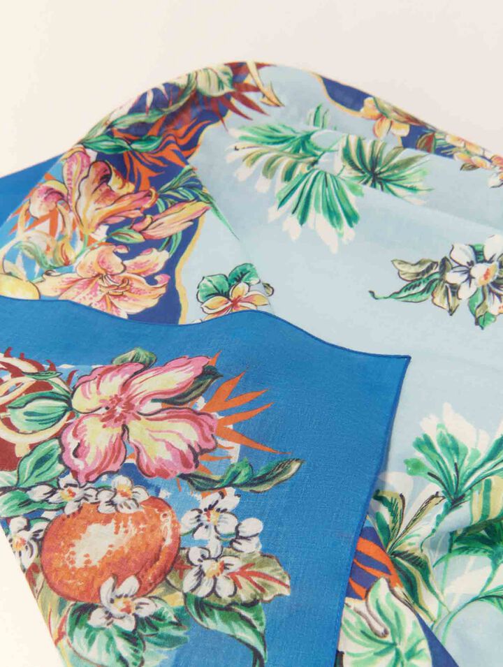 Foulard 90x90cm in cotone stampato