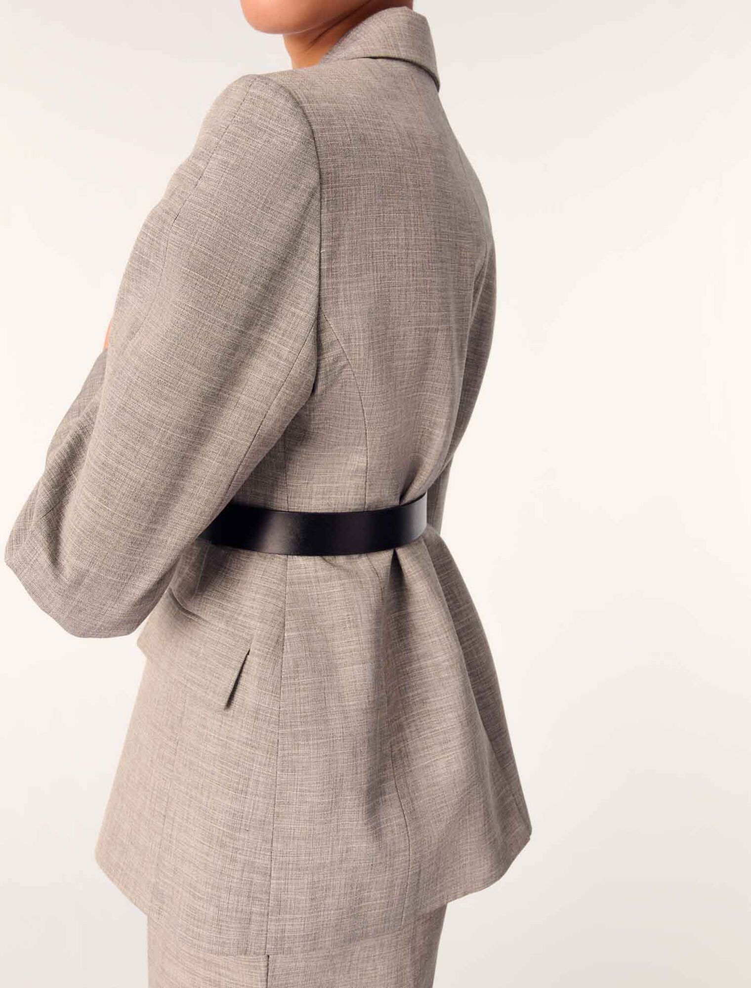 Giacca da tailleur con cintura