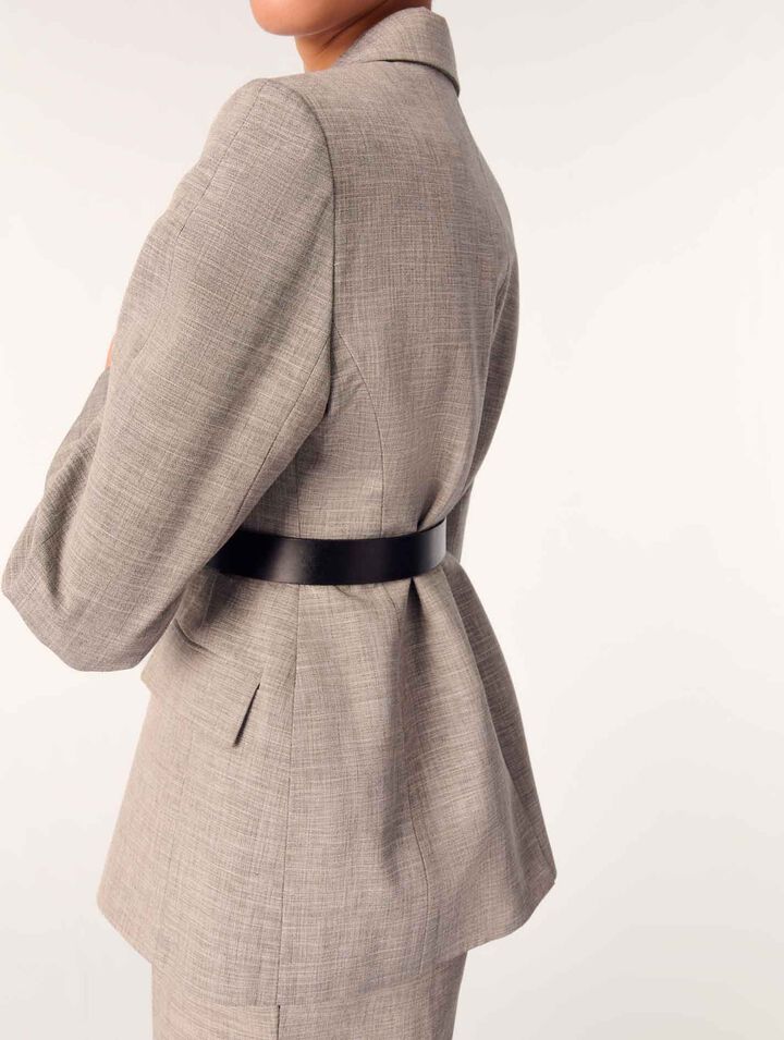 Giacca da tailleur con cintura