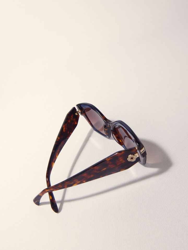 Occhiali cat-eye in acetato