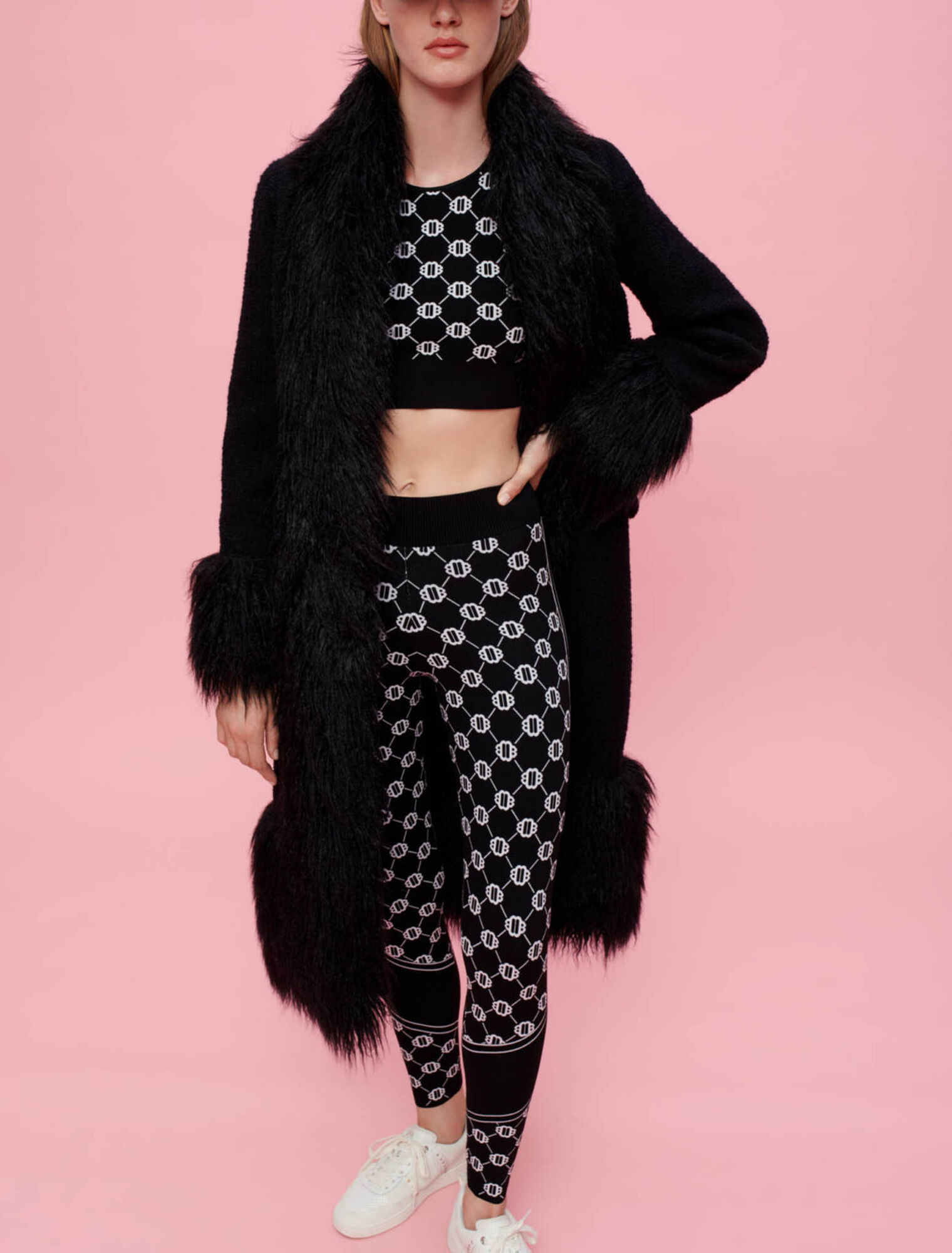 Cappotto in pelliccia sintetica